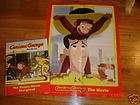 CURIOUS GEORGE DELUXE MOVIE STORY BOOK POSTER HARDCOVER