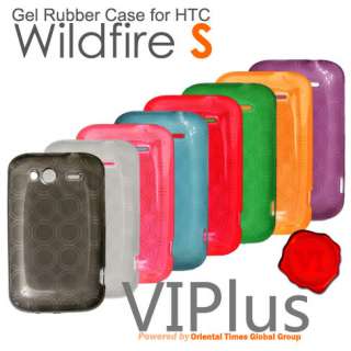 8in1 Pack Gel Rubber TPU Soft Case Skin Cover Silicon for HTC Wildfire 