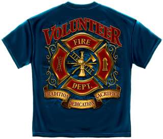   Firefighter T Shirt: Tradition Dedication Sacrifice Firemen EMT EMS