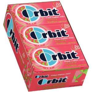 Orbit Maui Melon Mint Sugarfree Gum, 14 Piece Packs (Pack of 24 