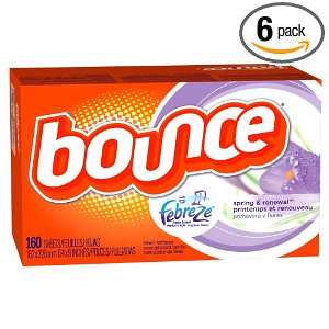 Bounce with Febreze Scent Spring & Renewal Sheets, 160 count Boxes 