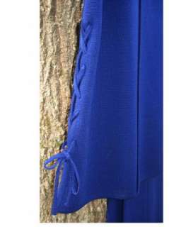 MOD 60s Blue Wool Tunic Pants Dress Suit by Barbara Lee Pan Am Fashion 