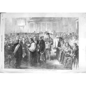  1867 ALMSGIVING MAUNDY THURSDAY CHAPEL ROYAL WHITEHALL 