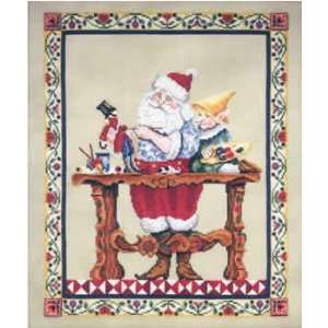  Santas Workshop (cross stitch and beading) Arts, Crafts 