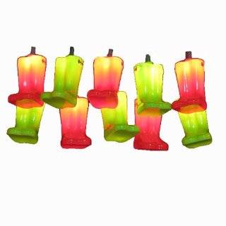 Kurt Adler UL 10 Light Rain Boots with Glitter Light Set