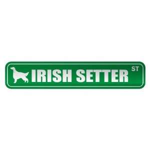   IRISH SETTER ST  STREET SIGN DOG