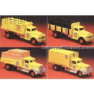  IMEX HO Scale Ford & Peterbilt 4 Truck Set   Union Pacific 