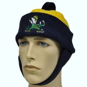 NCAA Notre Dame Fighting Irish Youth Kids Fleece Pom Beanie Knit Hat 