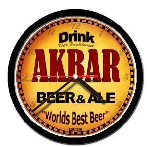  AKBAR beer and ale wall clock: Everything Else