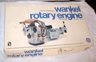 Vintage Wankel Rotary Engine Model Kit by Entex Unique Pistonless 1/15 