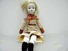 Vintage Porcelain Bisque Shoulder Head Doll with Closed Mouth Painted 