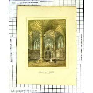  C1790 C1900 Wells Cathedral England Chapter House
