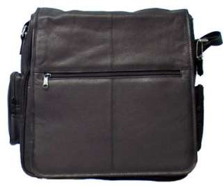 Genuin Leather Shoulder Large Organizer Laptop Bag#7556  