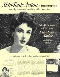 1952 Lux Soap Elizabeth Taylor IvanHoe Vintage Ad  