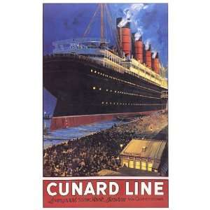  Cunard Line Poster (28.00 x 40.00): Home & Kitchen