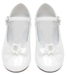 GIRLS DRESS SHOES Wedding Pageant TODDLERS & KIDS White  