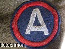 US WWII DI 3rd ARMY 7th ARMY BULLION PATCH UNIFORM HAT JACKET FLAG 