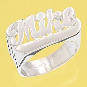   Large Script Letter Name Ring (FREE GIFTBOX+SHIP) 