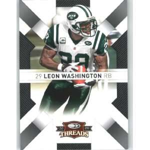  Leon Washington   New York Jets   2009 Donruss Threads NFL 