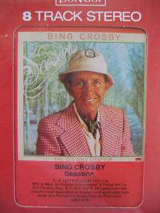 Bing Crosby Seasons Pete Moore Orchestra 8 Track Tape  