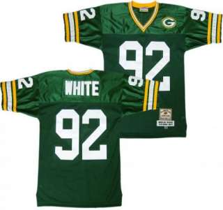 Reggie White #92 Green Bay Packers Green Sewn Throwback Mens Size 