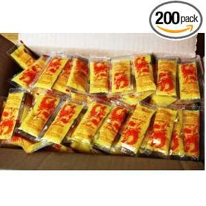 200 Packets Chinese Yellow Mustard Grocery & Gourmet Food