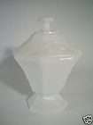 Large Anchor Hocking White Milk Glass Candy Dish Compot