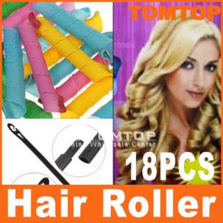 18 PCS Hair Styling Roller DIY Magic Circle Curler Leverag Stick 