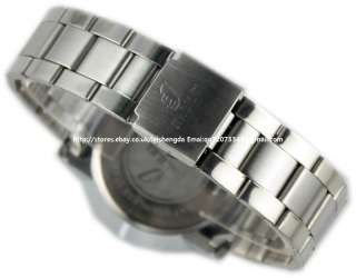 Mens Unique Design Whirl Stainless Quartz Wrist Watch  