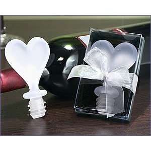   Heart Shaped Bottle Stopper   Wedding Party Favors: Home & Kitchen