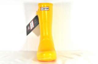   Original Short Wellies Yellow W23758 Snow Rain Boot Rainboot Sz 7M/8F