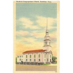   Vintage Postcard Westfield Congregational Church Danielson Connecticut