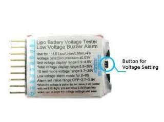 8S Battery Voltage Tester Low Voltage Buzzer Alarm  