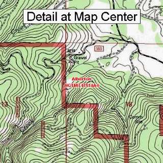  USGS Topographic Quadrangle Map   Alberton, Montana 