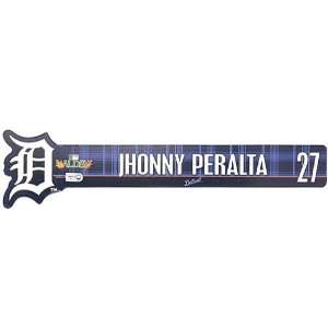   Tigers Jhonny Peralta 2011 ALDS Locker Nameplate