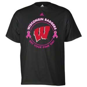  Wisconsin Badgers adidas Black Breast Cancer Awareness Live 