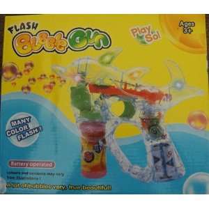  Dolphin Flash Bubble Gun Battery Operated: Toys & Games