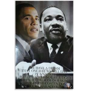   Obama & Martin Luther King We Have a Dream Poster: Everything Else