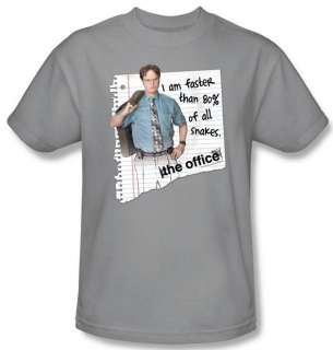 THE OFFICE   Dwight / Faster than Snakes T Shirt  