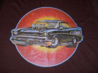 vintage CHEVROLET HOT ROD IRON ON 70S SOFT t shirt S  