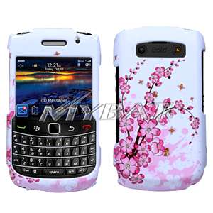 Snap Hard Cover Case 4 Blackberry BOLD 9780 9700 Flower  