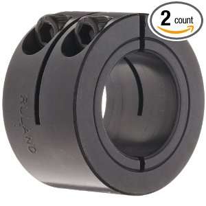 Ruland WCL 2 F One Piece Clamping Shaft Collar, Double Wide, Black 