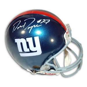  Ron Dayne Autographed Pro Line Helmet  Details: New York 