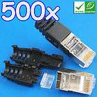 500x Shielded Cat6 RJ45 Connector Modular PlugnBoot items in EASWIRE 