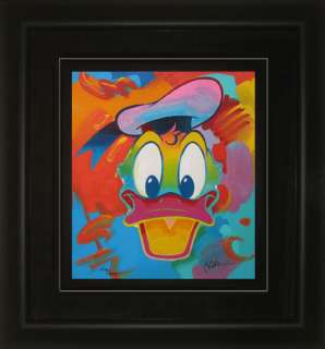 Peter Max Donald Duck Limited Edition Serigraph Framed  