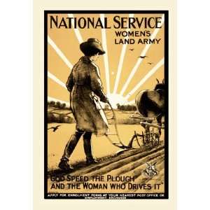 National Service Womens Land Army 28X42 Canvas 