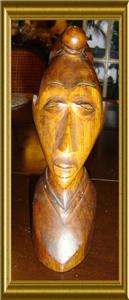 AFRICAN SCULPTURE SIGNED WW2 WITH DEDICATION TO LT COL KNAPP,DATED 