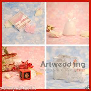 Red/white Happiness Wedding Bridal party candle Favor  