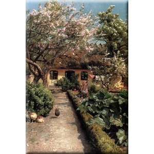  Watering The Garden 20x30 Streched Canvas Art by Monsted 