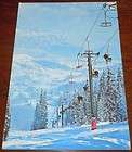 vintage postcard ski lift west village aspen colorado 